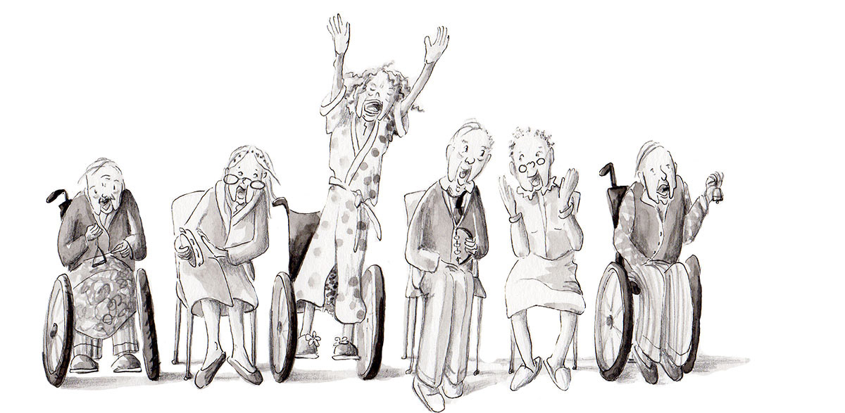  Old people's home illustration 