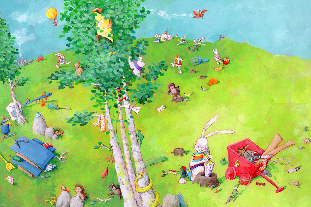 Easter bunny illustration